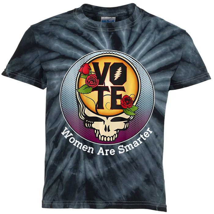 Vote Women Are Smarter Kids Tie-Dye T-Shirt