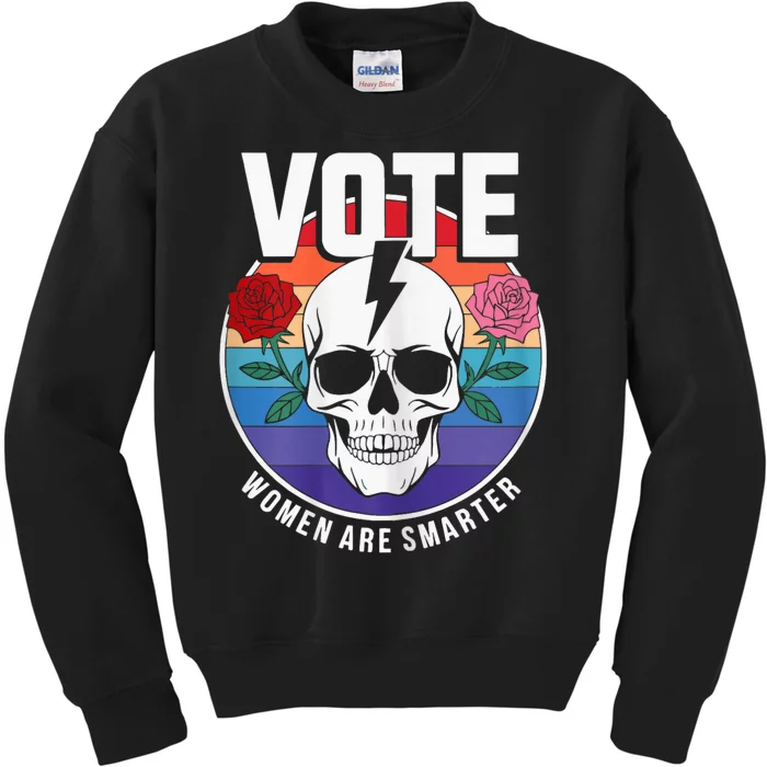 Vote Women Are Smarter Kids Sweatshirt