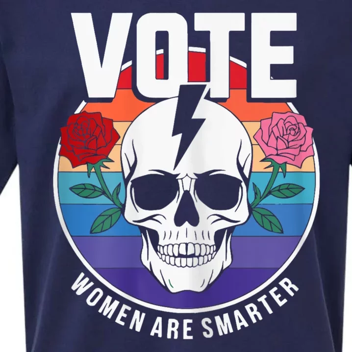 Vote Women Are Smarter Sueded Cloud Jersey T-Shirt