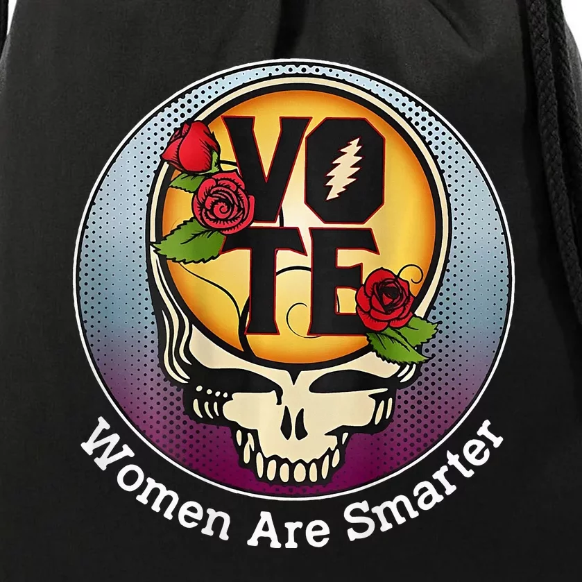 Vote Women Are Smarter Drawstring Bag