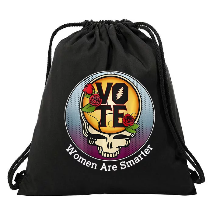 Vote Women Are Smarter Drawstring Bag