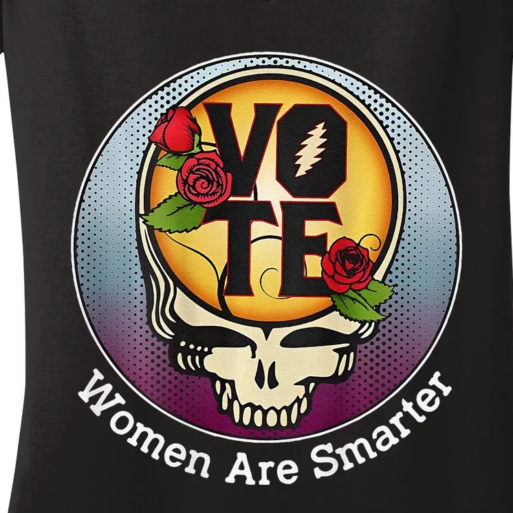 Vote Women Are Smarter Gift Women's V-Neck T-Shirt