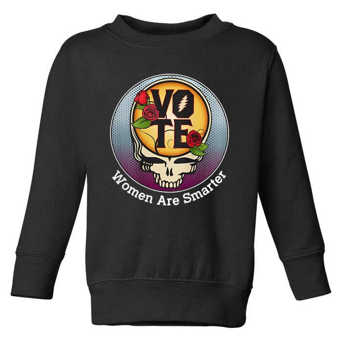 Vote Women Are Smarter Funny Gift Toddler Sweatshirt