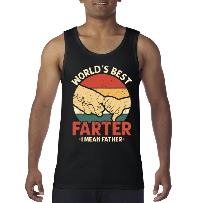 Vintage Worlds Best Farter I Mean Father Tank Top