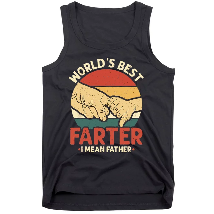 Vintage Worlds Best Farter I Mean Father Tank Top