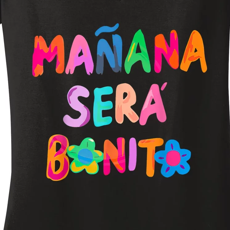 Vintage Women Birthday Karols Manana G Sera Bonitos Lover Women's V-Neck T-Shirt