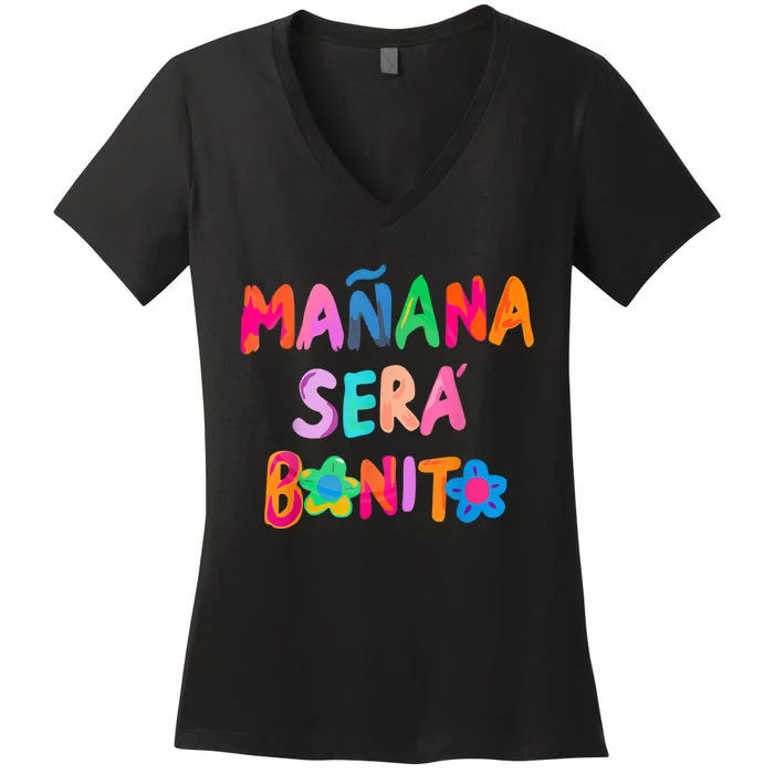 Vintage Women Birthday Karols Manana G Sera Bonitos Lover Women's V-Neck T-Shirt