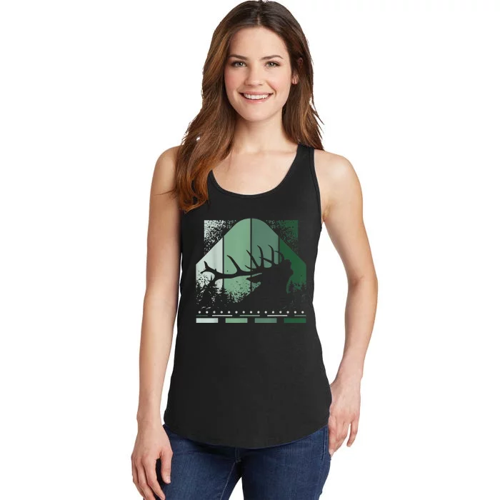 Vintage Whitetail Buck Deer Hunting Ladies Essential Tank