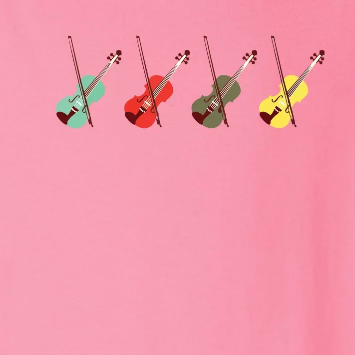 Violin With Bows Orchestra Gift Toddler Long Sleeve Shirt