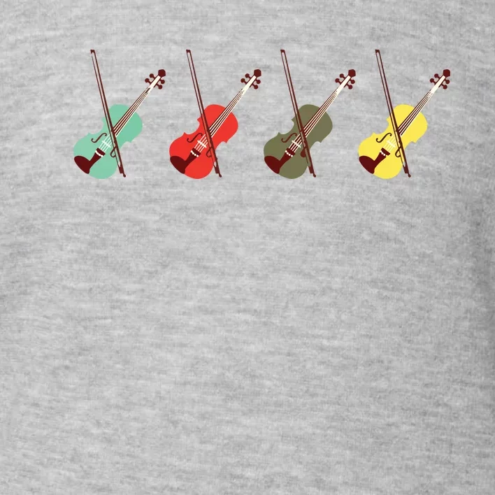 Violin With Bows Orchestra Gift Toddler Sweatshirt