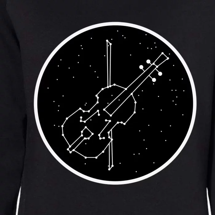 Violin With Bow For Violinist Stars Constellation Gift Womens California Wash Sweatshirt