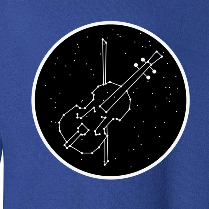 Violin With Bow For Violinist Stars Constellation Gift Toddler Sweatshirt