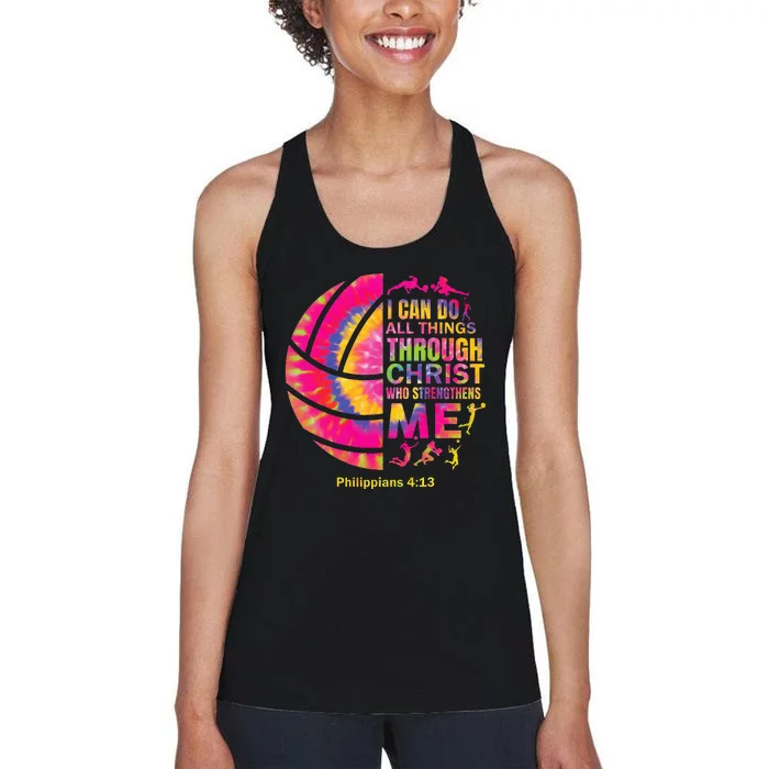 Volleyball Women Christian Christ Women's Racerback Tank