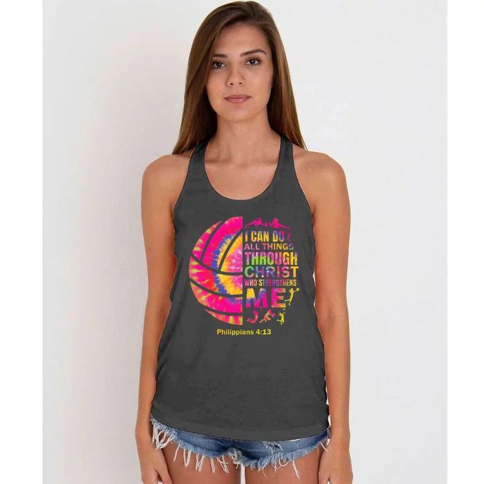 Volleyball Women Christian Christ Women's Knotted Racerback Tank