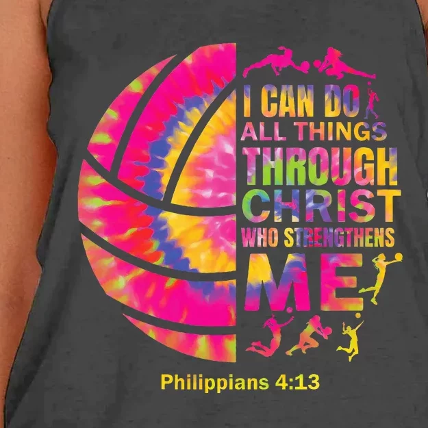 Volleyball Women Christian Christ Women's Knotted Racerback Tank