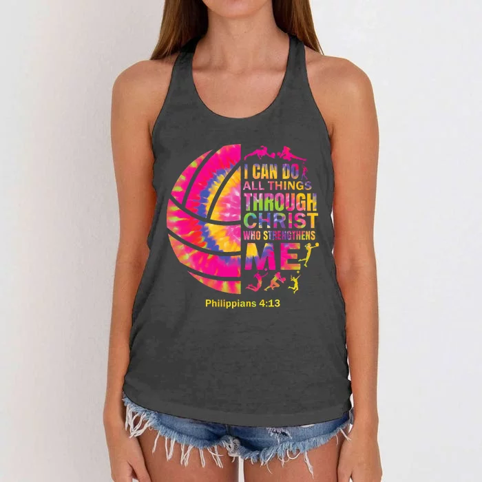 Volleyball Women Christian Christ Women's Knotted Racerback Tank