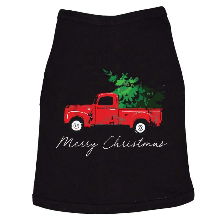 Vintage Wagon Christmas Tree On Car Xmas Vacation Doggie Tank