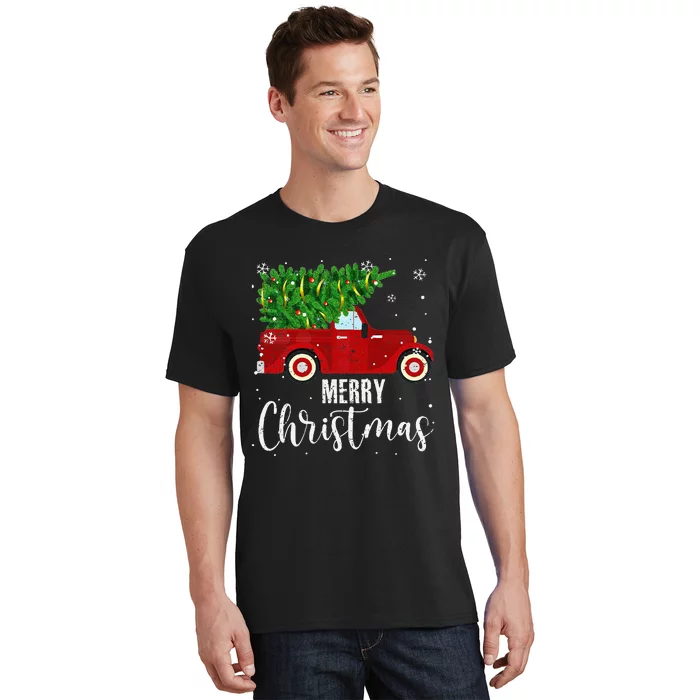 Vintage Wagon Christmas Tree On Car Xmas Vacation T-Shirt