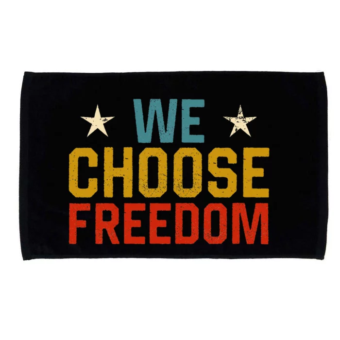 Vintage We Choose Freedom We Choose Kamalaharris Vote 2024 Microfiber Hand Towel