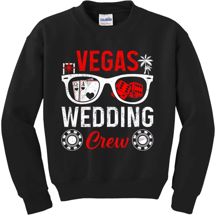 Vegas Wedding Crew Bachelor Party Las Vegas Kids Sweatshirt