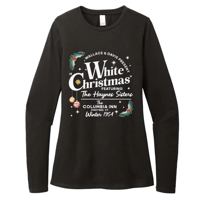 Vintage White Christmas Movie Womens CVC Long Sleeve Shirt