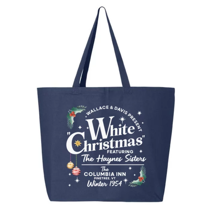 Vintage White Christmas Movie 25L Jumbo Tote