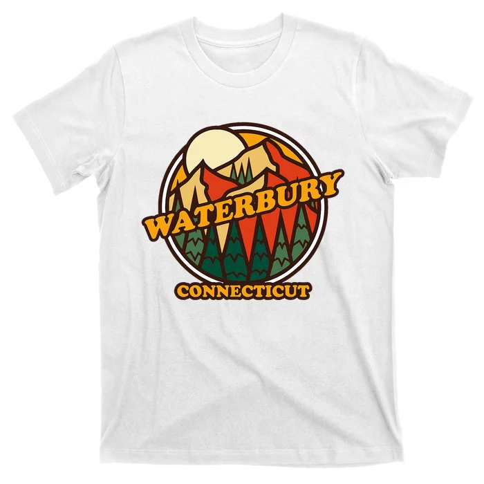 Vintage Waterbury Connecticut Mountain Hiking Souvenir T-Shirt