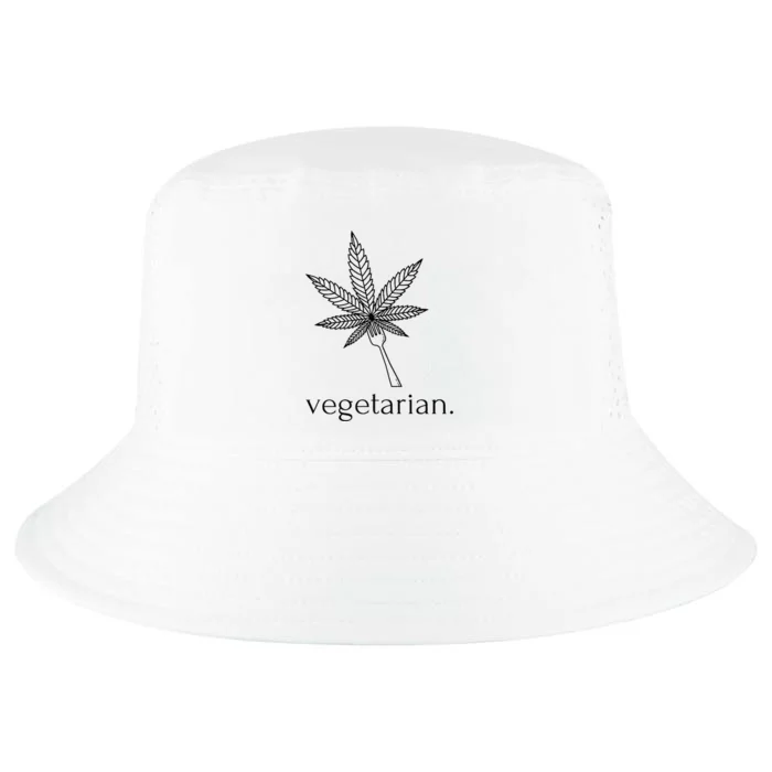 Vegetarian Weed Cannabis Marijuana Cute Funny Stoner Gift Cool Comfort Performance Bucket Hat