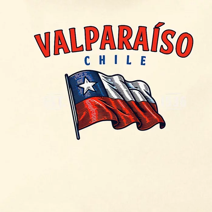 ValparaíSo Waving Chilean Flag Est. 1536 Zip Tote Bag