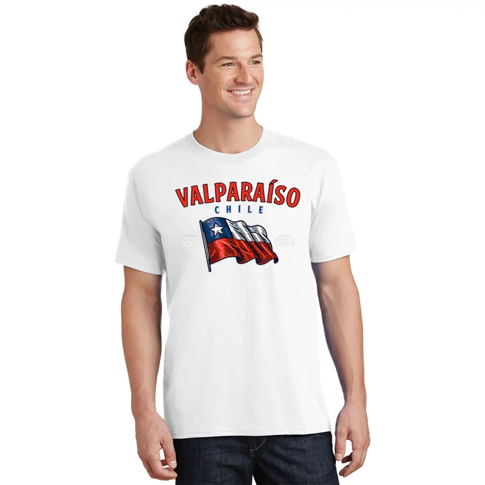 ValparaíSo Waving Chilean Flag Est. 1536 T-Shirt