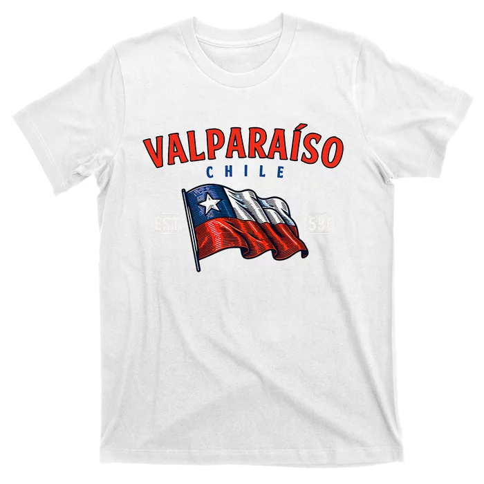 ValparaíSo Waving Chilean Flag Est. 1536 T-Shirt