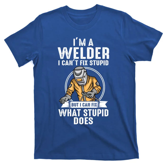 Vintage Welder Design Funny Welder Meme Welding Funny Gift T-Shirt