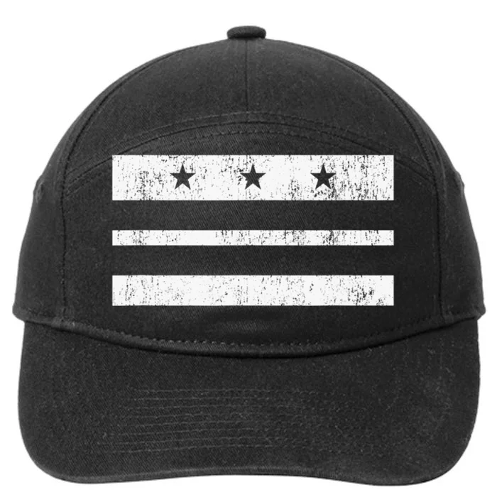 Vintage Washington DC Flag Retro District Of Columbia Gift TShirt 7-Panel Snapback Hat