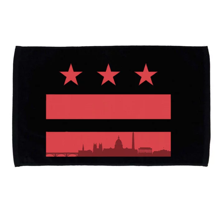 Vintage Washington Dc Retro Flag Microfiber Hand Towel