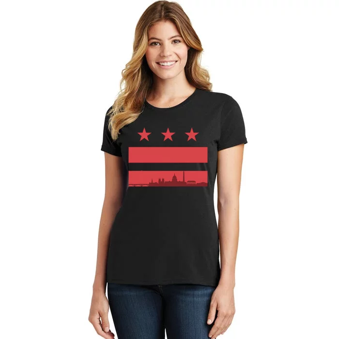 Vintage Washington Dc Retro Flag Women's T-Shirt