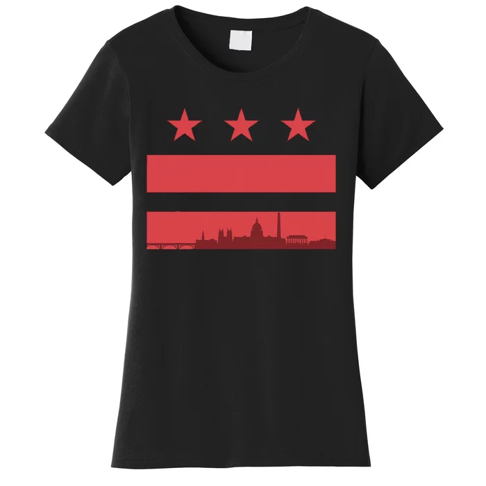 Vintage Washington Dc Retro Flag Women's T-Shirt