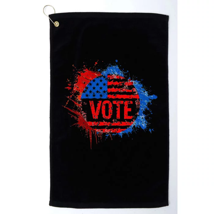 Vote Women Election 2024 Voter Vintage Platinum Collection Golf Towel