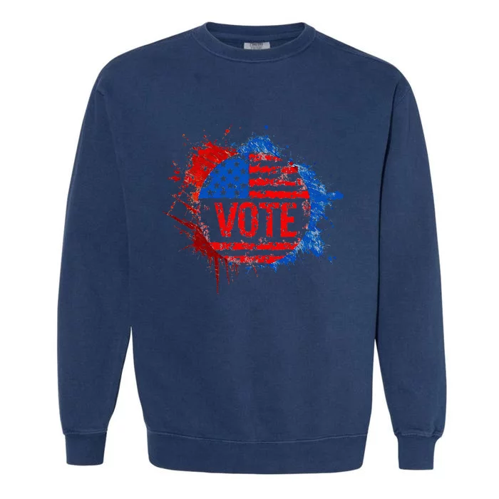 Vote Women Election 2024 Voter Vintage Garment-Dyed Sweatshirt