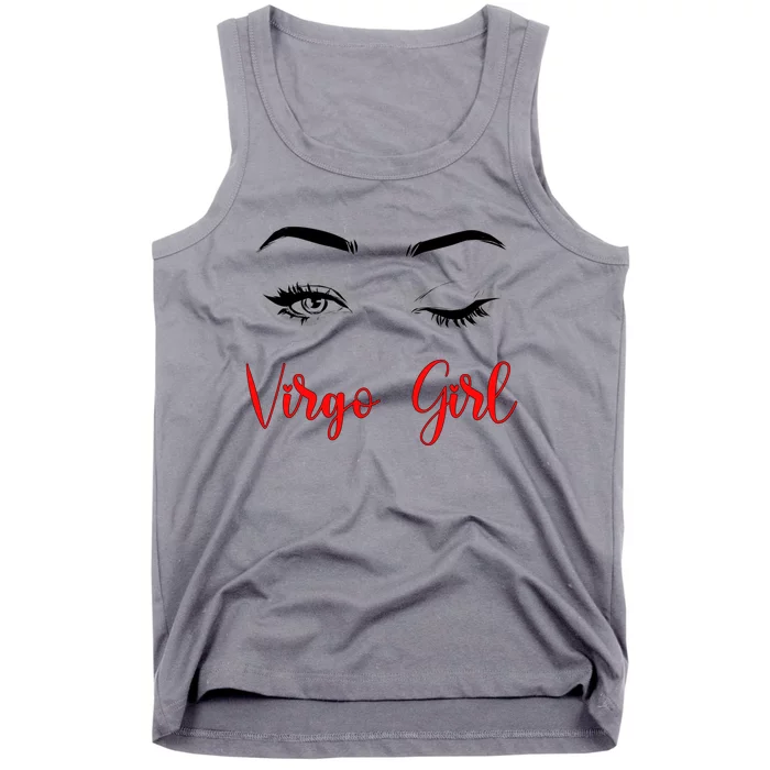 Virgo Winked Eye Zodiac Birthday Gift Tank Top