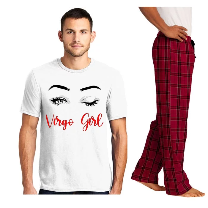 Virgo Winked Eye Zodiac Birthday Gift Pajama Set