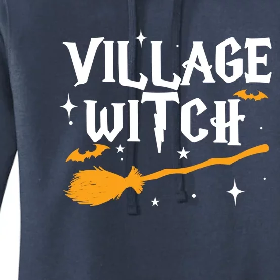 Village Witch Funny Halloween Witch Costume Great Gift Women's Pullover Hoodie