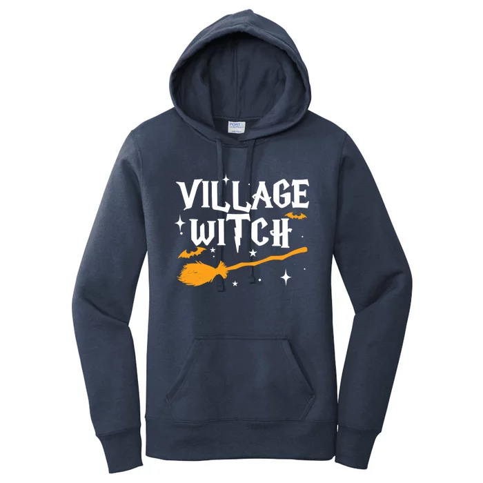 Village Witch Funny Halloween Witch Costume Great Gift Women's Pullover Hoodie