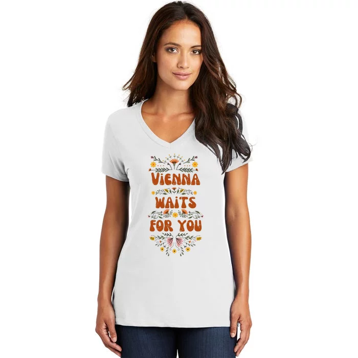 Vienna Waits For You Women's V-Neck T-Shirt