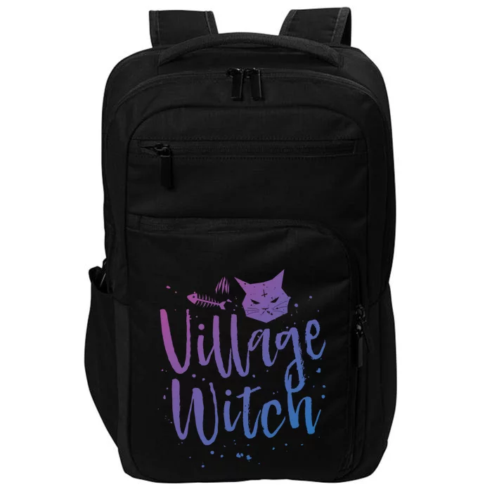 Village Witch Funny Halloween Witch Spell Outfit Costume Gift Impact Tech Backpack