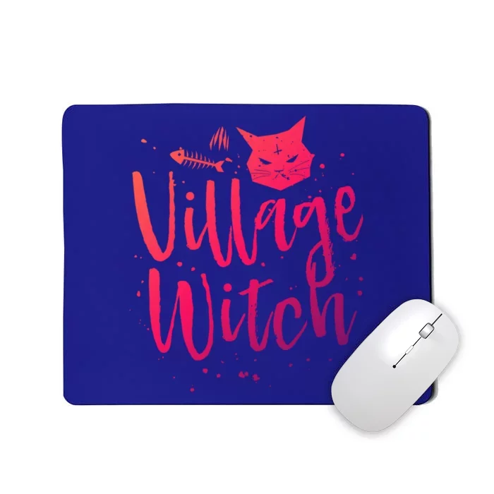 Village Witch Funny Halloween Witch Spell Outfit Costume Gift Mousepad