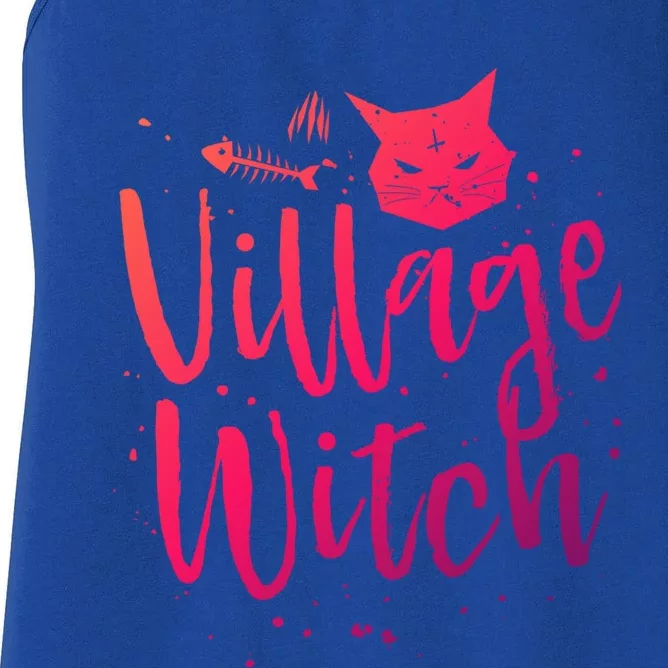 Village Witch Funny Halloween Witch Spell Outfit Costume Gift Women's Racerback Tank