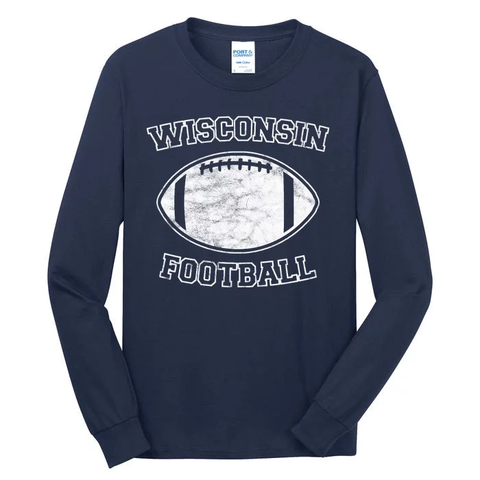 Vintage Wisconsin Football Tall Long Sleeve T-Shirt