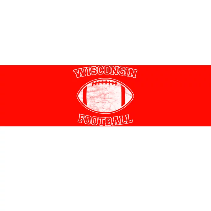 Vintage Wisconsin Football Bumper Sticker