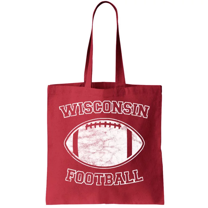 Vintage Wisconsin Football Tote Bag