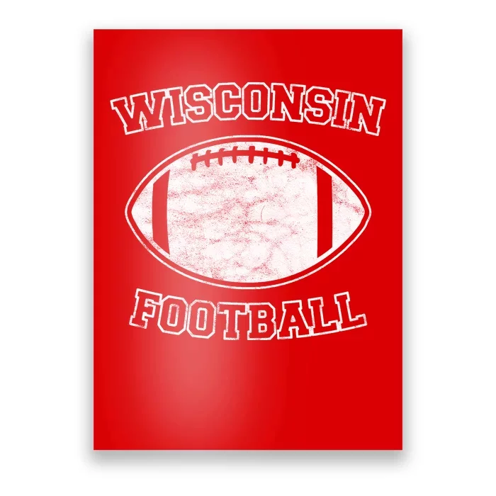 Vintage Wisconsin Football Poster